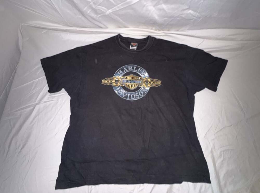 Harley-Davidson T-Shirt XL Black Peterson's Miami FL Graphic Tee
